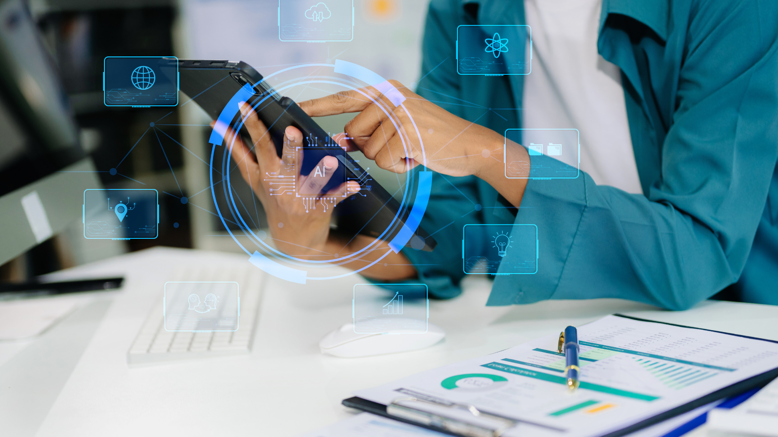 Digital workflow interface representing AI agent use cases discussed in Perthshire Insights in Perth, Australia.